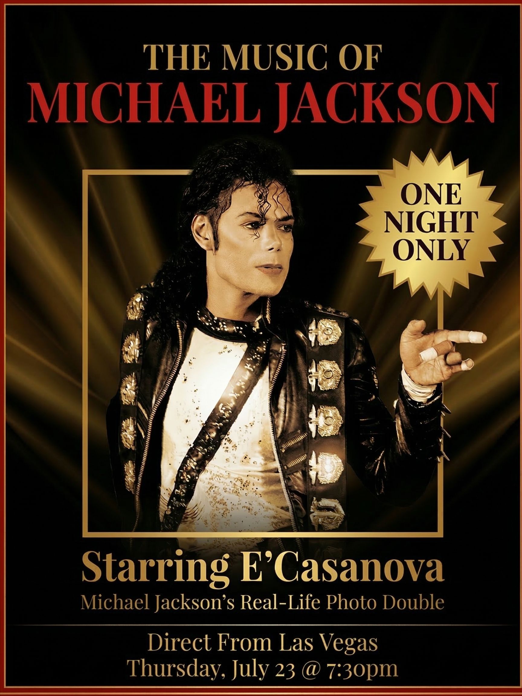 E'Casanova: The Music of Michael Jackson at Main Street Music Hall